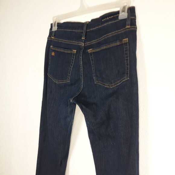 Rock & Republic Women's Berlin Skinny Jeans Size 10 Dark Wash Blue Rx Denim. - Picture 4 of 15